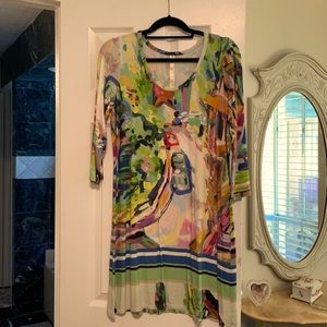 Dress made of art! Beautiful!